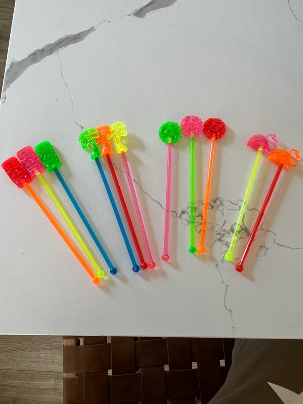Set of 11 Beach Luau Themed Swizzle Sticks